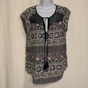 Daniel Rainn cap sleeve blouse M